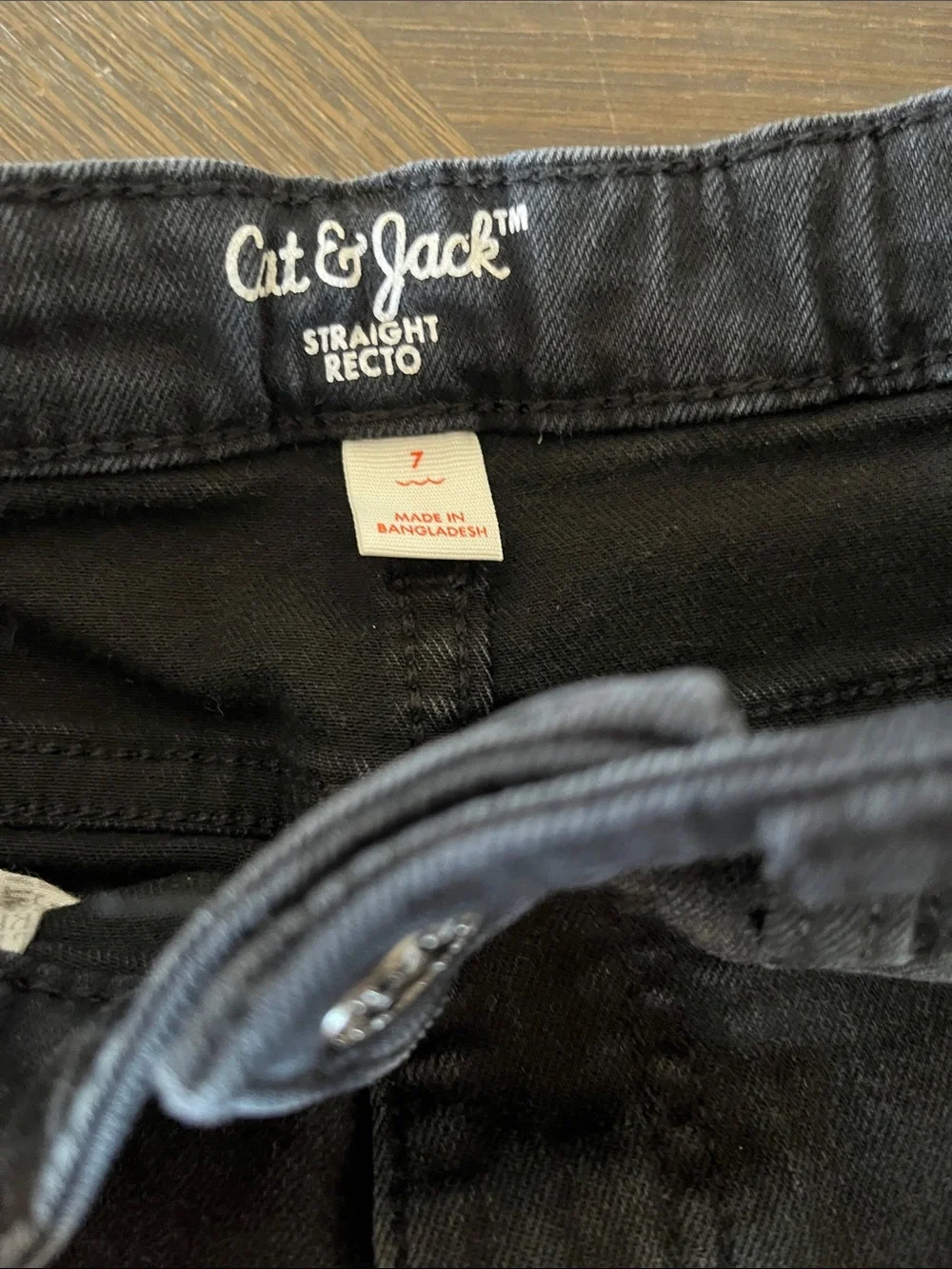 Cat & Jack Black straight fit jeans